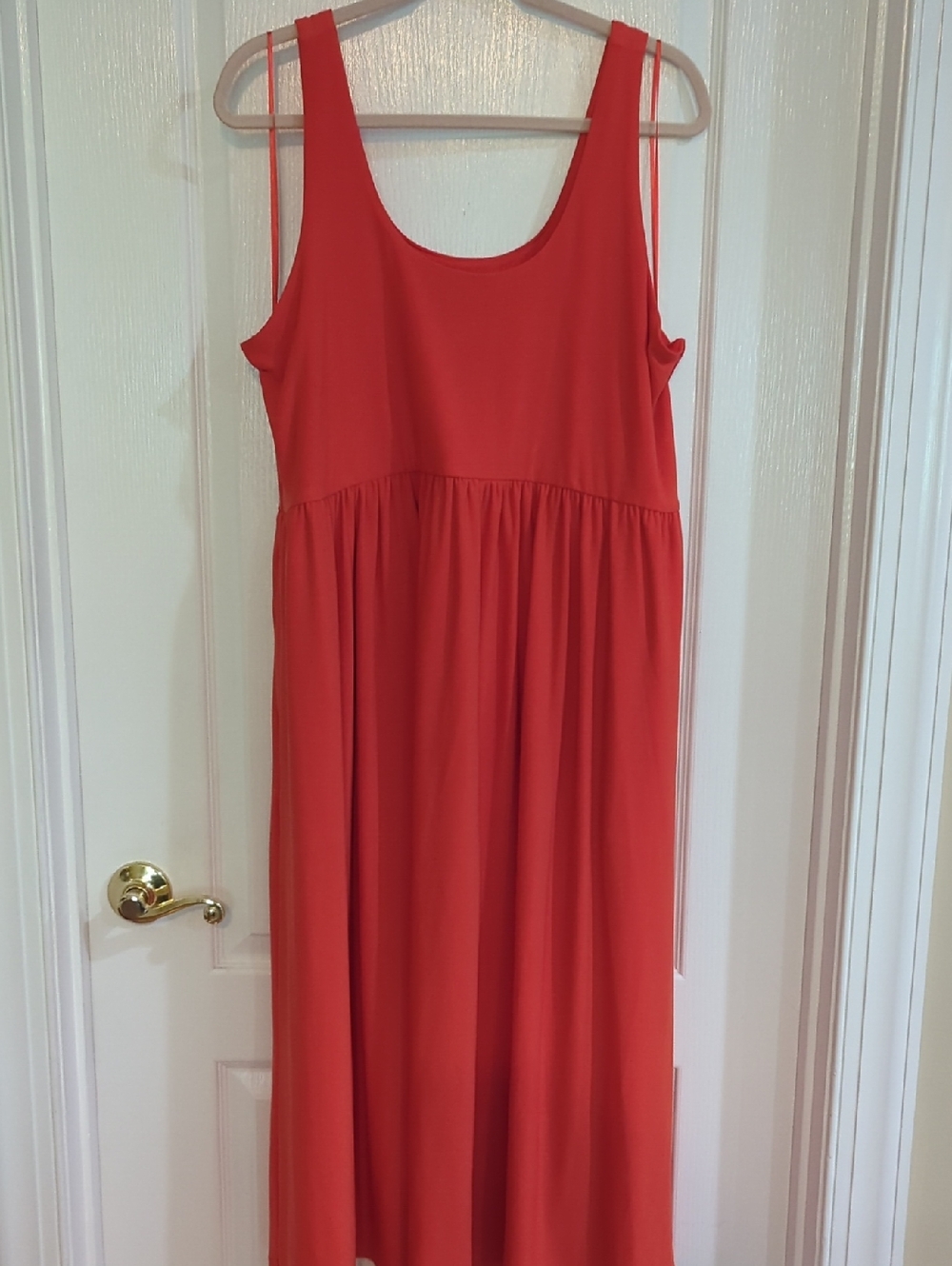 Simply Vera By Vera Wang Women's Red Sleeveless Maxi Dress Sz 2x